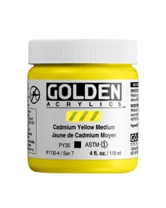 Heavy Body Cadmium Yellow Medium, 4 fl. oz. Jar