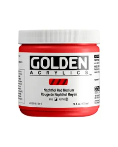 Heavy Body Naphthol Red Medium, 16 fl. oz. Jar