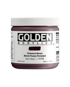 Heavy Body Permanent Maroon, 16 fl. oz. Jar